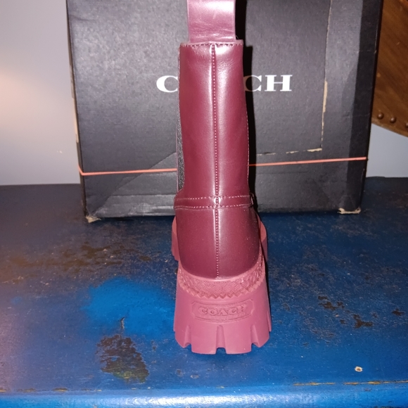 Coach mock toe leather boots - Picture 3 of 5